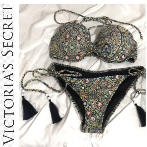 Victoria's Secret Other - Victoria's Secret Teeny Tassle Bikini 2 Pc Set